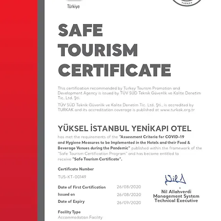 Hotel Yuksel Yenikapi Stambuł